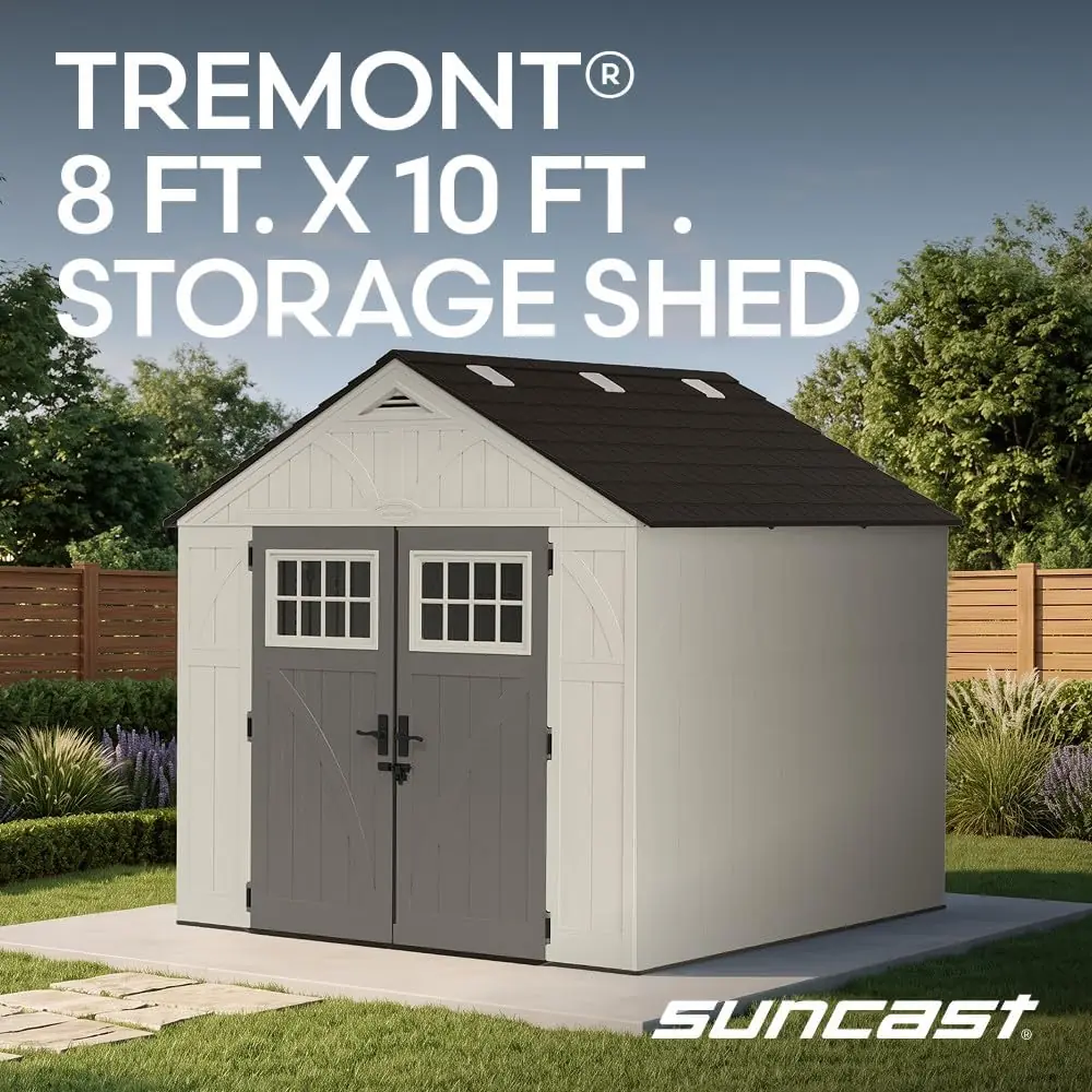 Suncast Tremont 8x10 Shed Review: Honest Pros & Cons Verdict 3 Suncast Tremont 8x10 shed review,Suncast Tremont shed review and rating,is Suncast Tremont 8x10 shed worth buying,Suncast Tremont shed review pros cons,Suncast Tremont shed review honest opinion,Suncast Tremont 8x10 shed review verdict benchmark scores and measured results